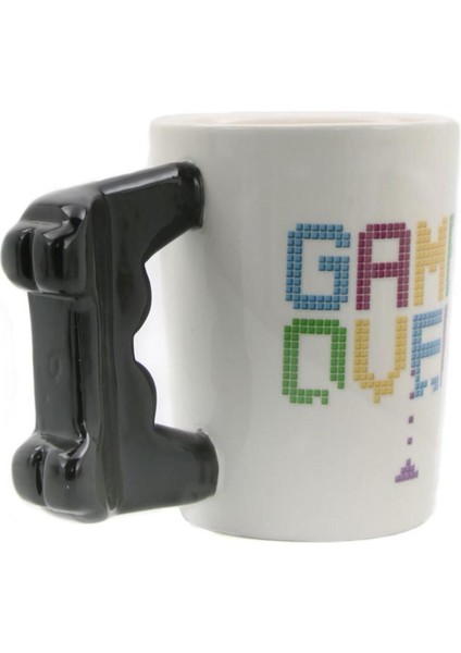 Renkli Joystick Tasarımlı Seramik Kupa Bardak, Eğlenceli ve Şık Hediye Seçeneği