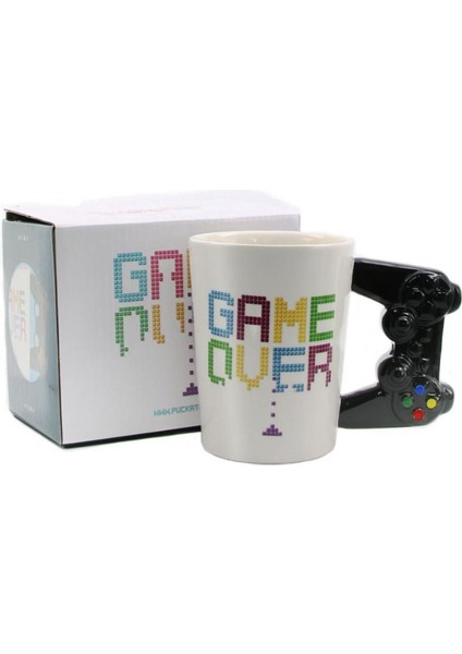 Renkli Joystick Tasarımlı Seramik Kupa Bardak, Eğlenceli ve Şık Hediye Seçeneği