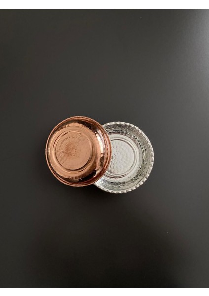 6'lı Bakır Çerezlik ve Sunumluk Seti, Renkli, 12X2,3 Cm, Meze ve Kahvaltılık Tabakları fiyatları