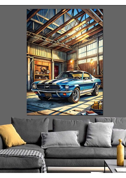 Çok Renkli Dekoratif Kanvas ve Ahşap Tablo, Şık ve Modern Tasarım indirimleri