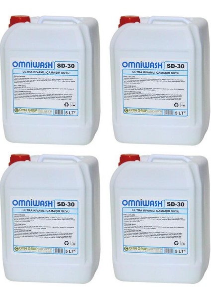 Sd-30 5000 ml Ultra Kıvamlı Çamaşır Suyu 4 Adet