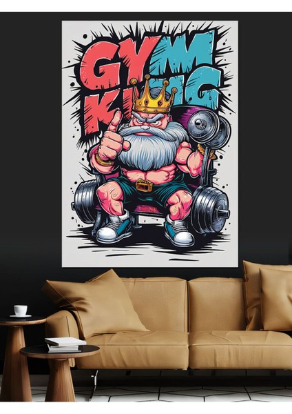 Renkli Dekoratif Kanvas ve Mdf Ahşap Tablo, Şık ve Modern Tasarım