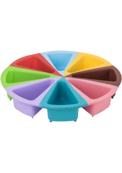 Renkli Silikon Yuvarlak Kek Kalıbı 27X2 Cm, Mavi, Çok Amaçlı ve Esnek modelleri