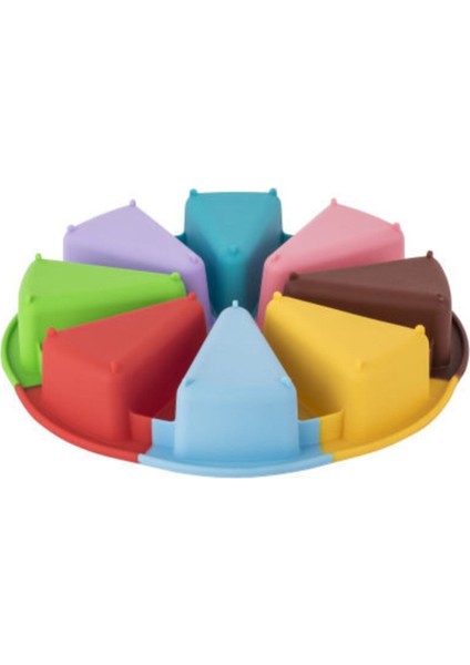 Renkli Silikon Yuvarlak Kek Kalıbı 27X2 Cm, Mavi, Çok Amaçlı ve Esnek indirimleri