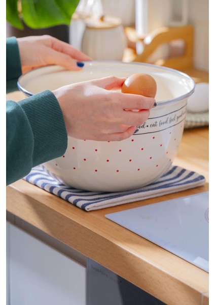 Bej Emaye Karıştırma Kabı 22 Cm, Sağlıklı ve Şık Mutfak Gereci fiyatları