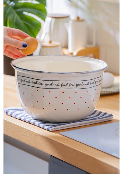 Bej Emaye Karıştırma Kabı 22 Cm, Sağlıklı ve Şık Mutfak Gereci modelleri