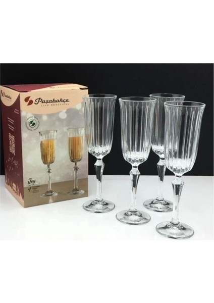 Şampanya Kadehi 175CC 4'lü Set, Zarif ve Şık Tasarım, Ikili Paket