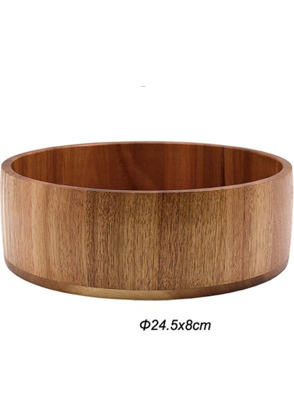 Kahverengi Dekoratif Sunum Kase 24.5x8 Cm, Şık ve Kullanışlı.
