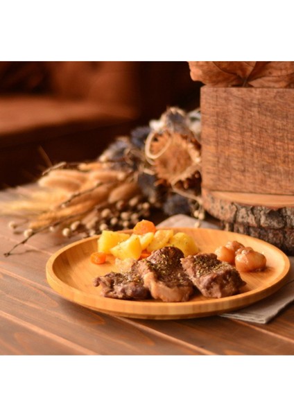 Kahverengi 25 cm Yuvarlak Penne Tabak Şık ve Dayanıklı Mutfak Gereci fiyatları