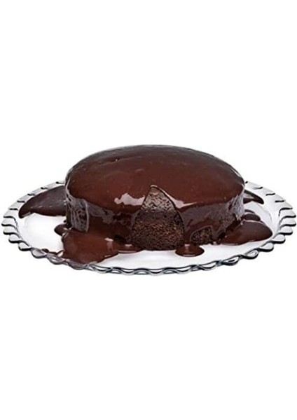 Beyaz Büyük Pasta Servis Tabağı, Şık ve Kullanışlı, Sofralarınıza Zarafet Katacak.