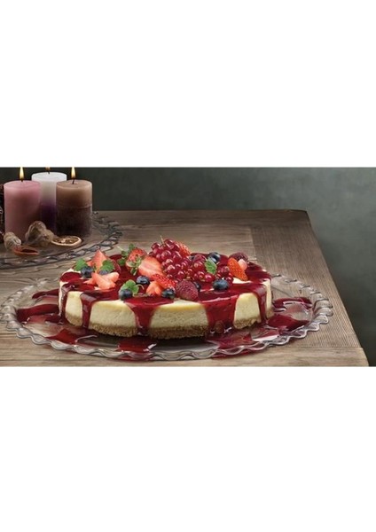 Beyaz Büyük Pasta Servis Tabağı, Şık ve Kullanışlı, Sofralarınıza Zarafet Katacak. modelleri