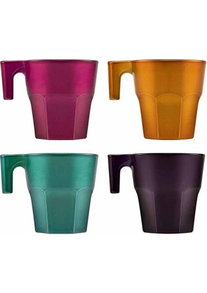 Tropik Renklerde 4 Parça Espresso Kahve Bardağı, 70 Cc, Şık ve Kullanışlı Set fiyatları