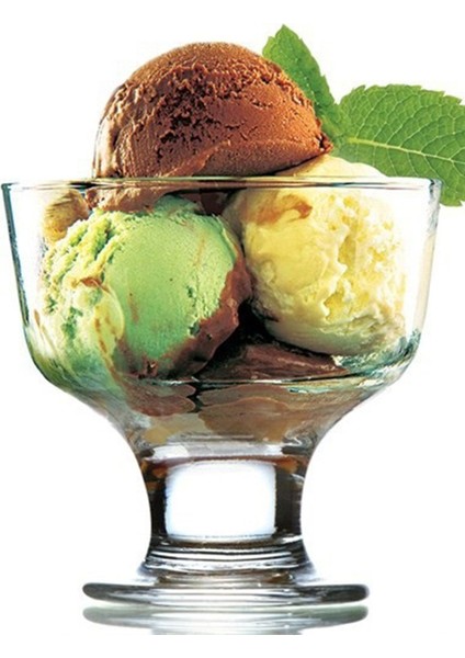 Şeffaf 6'lı Tatlı ve Dondurma Kasesi Seti, 285 Cc, Şık ve Dayanıklı Tasarım modelleri