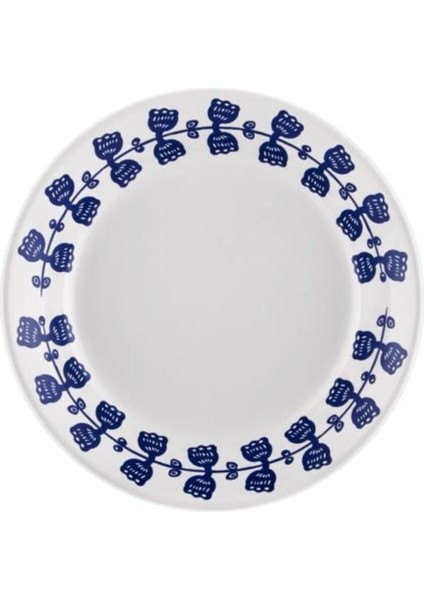 Mavi Beyaz Çiçek Desenli 6'lı 20 cm Seramik Yemek Tabağı Seti modelleri