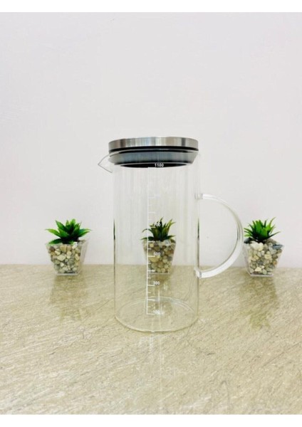 Gri 1000ML Borosilikat Ölçü Kabı, Dayanıklı ve Şık Laboratuvar Ekipmanı