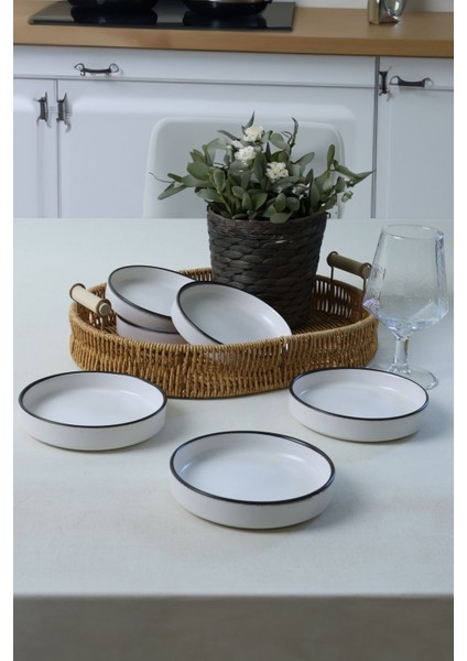 Şık 14 cm 6'lı Çerezlik ve Sosluk Seti, Beyaz Renk, Kolay Kullanım ve Temizleme