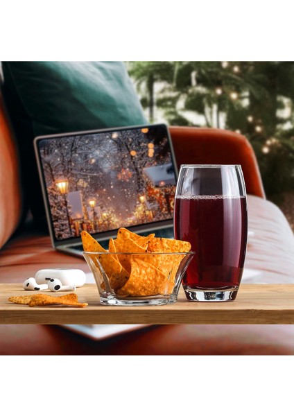 Empire 6 Parça 510 ml Isıya Dayanıklı Şeffaf Desensiz Cam Meşrubat Bardağı Takımı fırsatları