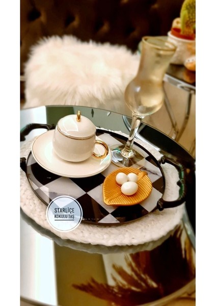 Yaprak Desenli 6'lı Kahve Yanına Uygun Şık Sunumluklar fiyatları