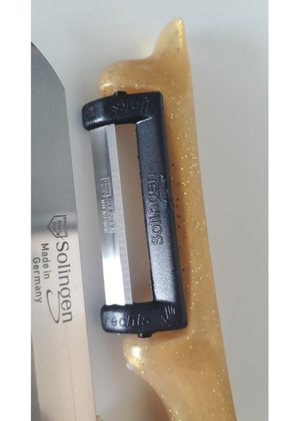 Altın Renkli 6'lı Meyve Bıçak ve Topuz Saplı Yan Soyacak Seti fırsatları