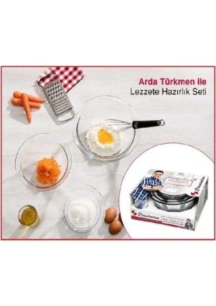 Turuncu Arda Türkmen Hazırlık Seti, Kaliteli ve Şık Mutfak Araçları Paketi