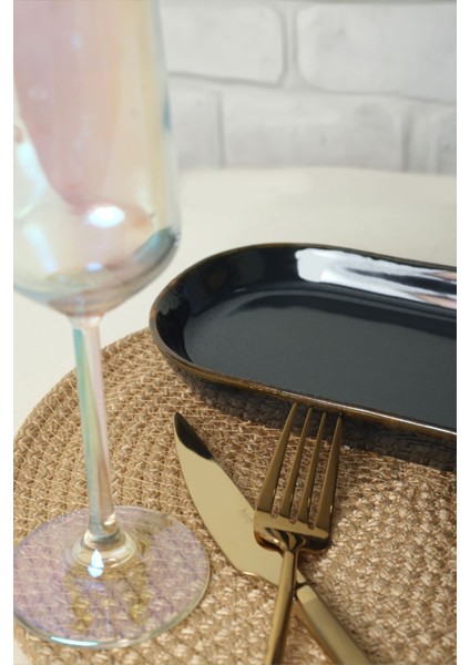 Yeşil Zümrüt Noyan Kayık Tabak 26 Cm, 2'li Set fiyatları