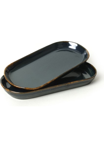 Yeşil Zümrüt Noyan Kayık Tabak 26 Cm, 2'li Set fırsatları