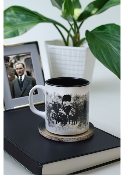 Istiklal Marşı Temalı Renkli Teneke Kupa 10 Cm, Atatürk Tasarımı fiyatları