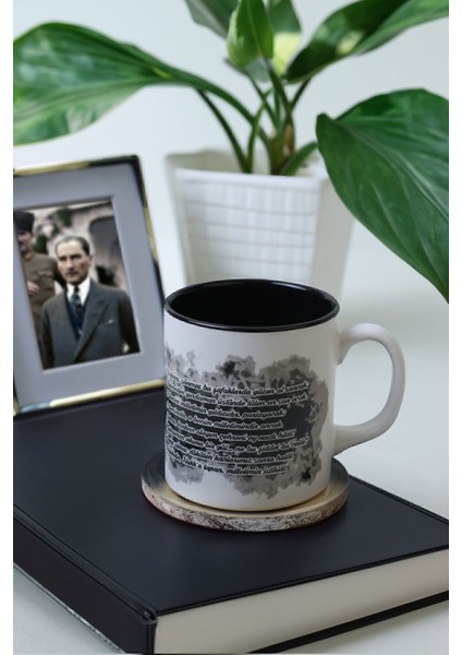 Istiklal Marşı Temalı Renkli Teneke Kupa 10 Cm, Atatürk Tasarımı modelleri