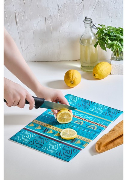 Renkli Cam Kesme Tahtası 25X35, Isıya Dayanıklı ve Kırılmaz, Çok Renkli Tasarım fiyatları