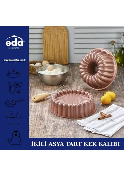 Çift Renkli Asya Tarzı Tart Kek Kalıbı, Şık ve Eğlenceli Mutfak Aracı