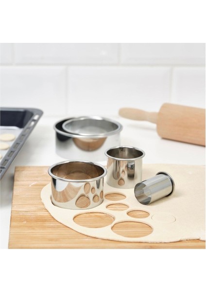 Çeşitli Çaplarda Kurabiye Kalıpları, 3-11 Cm, Kolay ve Eğlenceli Kullanıma Uygun