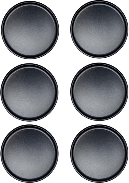 6'lı Siyah Metal Yuvarlak Supla Takımı, Yılbaşı ve Sunum Için Şık Set fırsatları