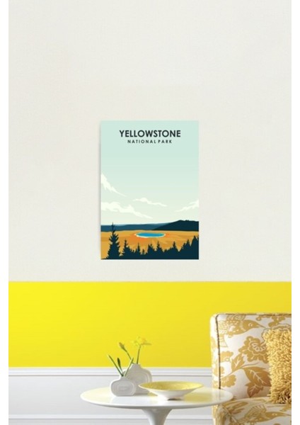 Renkli Doğa Manzarası Ahşap Tablo, Dekoratif ve Şık Ev Süsü fiyatları