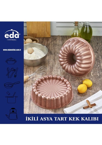 Çift Renkli Asya Tarzı Tart Kek Kalıbı, Şık ve Eğlenceli Mutfak Aracı modelleri