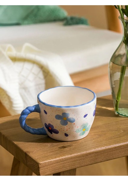 Renkli Çiçek Desenli Seramik Kupa 460 Ml, Şık ve Kullanışlı Tasarım fiyatları