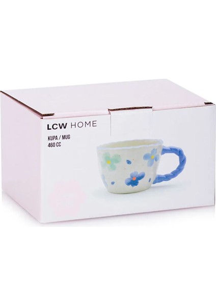 Renkli Çiçek Desenli Seramik Kupa 460 Ml, Şık ve Kullanışlı Tasarım fırsatları