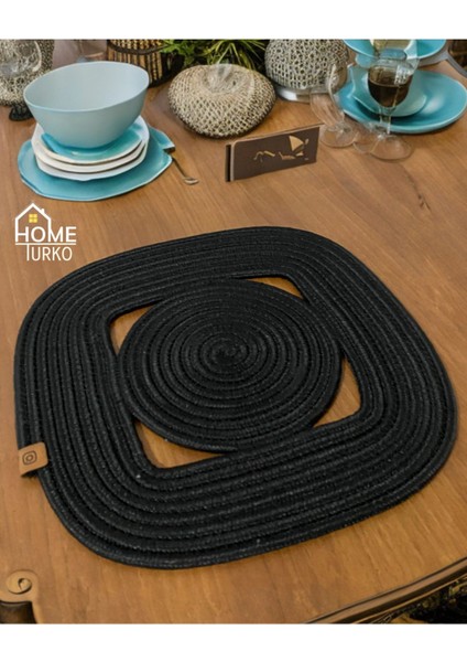 Şık Hasır ve Jüt Dekoratif Set, Çeyizlik Masa Örtüsü ve Tabak Altlığı fiyatları