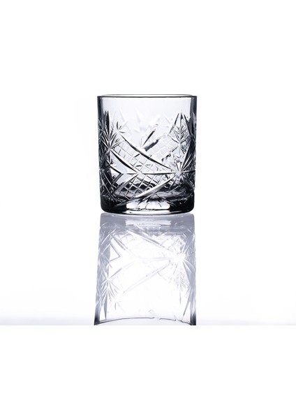 6'lı Cam Meşrubat Bardak Seti, Kristal Vintage, 350 Cc, Turuncu fırsatları