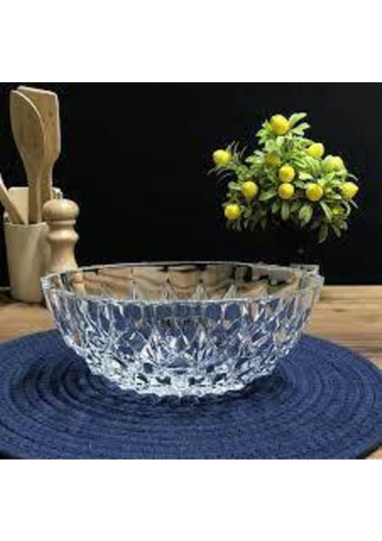 24 cm Crystal Kase, Şekerlik ve Servis Için Şık ve Dayanıklı Tasarım