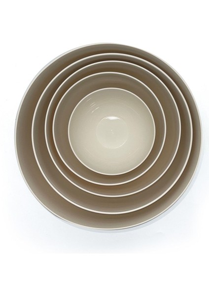 Bej Renkli Yuvarlak Kase 5'li Set, Şık ve Kullanışlı Mutfak Gereçleri fiyatları