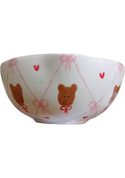 El Yapımı Ayıcık Desenli Seramik Matcha Kasesi, Şık ve Renkli Tasarım indirimleri