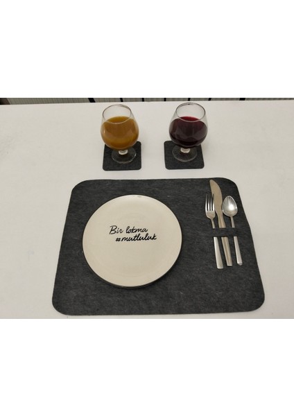 Füme Gri Masa Altlıkları ve Amerikan Servisi, Şık ve Kullanışlı Tasarım. fırsatları