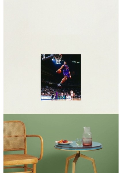 Renkli Basketbol Vince Carter Ahşap Tablo Dekorasyonu fiyatları