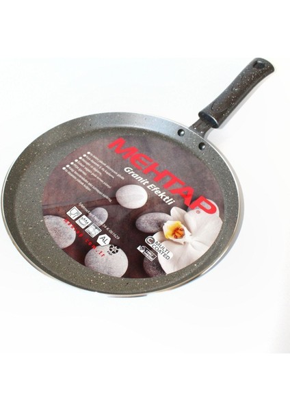 26 cm Granit Kaplama Krep Tava, Sağlam ve Dayanıklı Mutfak Gereci