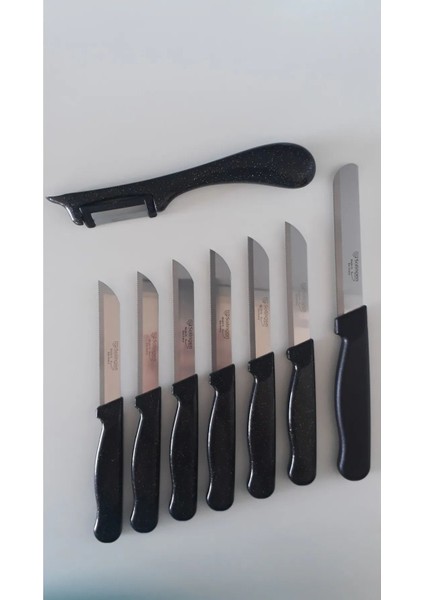 Siyah Simli Meyve Bıçağı ve Soyacağı, Şık ve Kullanışlı Mutfak Aksesuarı