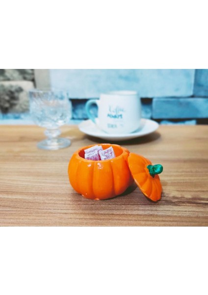 Renkli Sunumluk Kabak, Kapaklı Biblo, Dekoratif ve Şık Tasarım