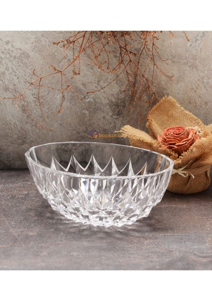 Lavinia Kristal Cam Kase 24 Cm, Şeffaf ve Şık Tasarım fırsatları