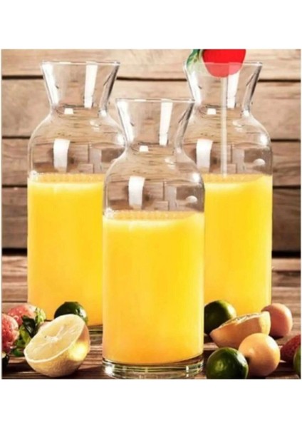 6'lı 360CC Meyve Suyu Karafı, Limonata Şişesi, Şık Sunum ve Saklama Kapağı fiyatları