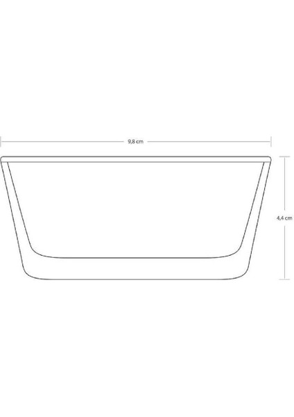 Beyaz Kare Kase 225 Cc, 4'lü Set, Şık ve Pratik Sunumlar Için Uygun fiyatları