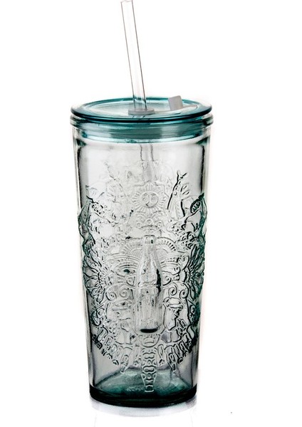 Beyaz Pipetli 500 ml Bardak, Şık ve Kullanışlı, Günlük ve Partili Kullanım Için